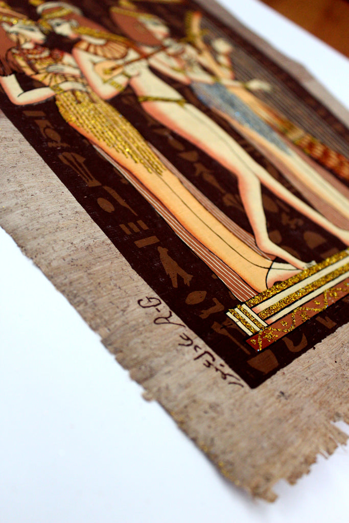 Musicians of Amun | Ancient Egyptian Papyrus Painting