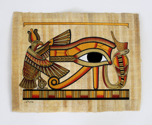 Eye of Horus II | Ancient Egyptian Papyrus Painting