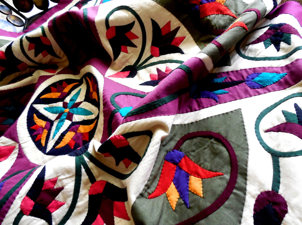 Enchanted Star III | Applique Art Wall Hanging Handstitched Egyptian Khayamiya