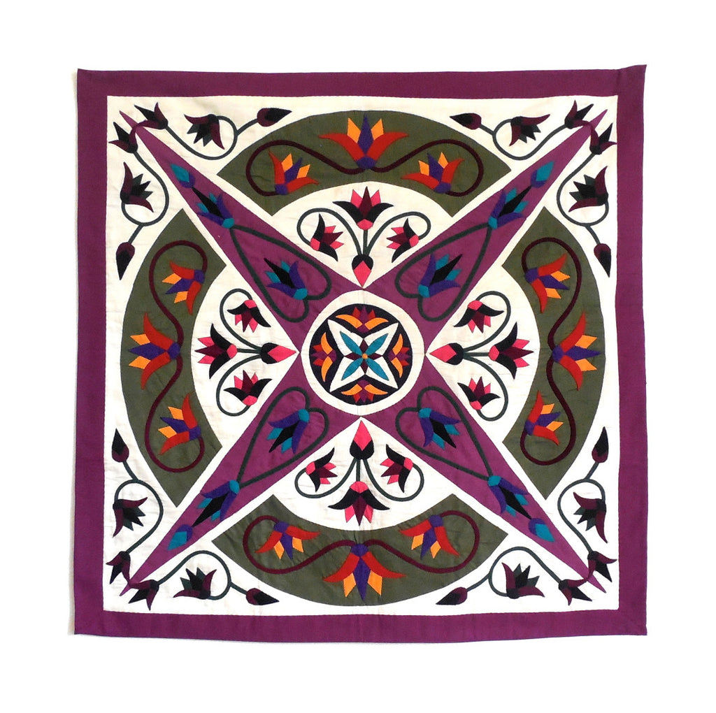 Enchanted Star III | Applique Art Wall Hanging Handstitched Egyptian Khayamiya - Arkan Gallery
 - 1