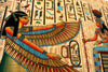 Maat and Isis | Ancient Egyptian Papyrus Painting Closeup Arkan Gallery