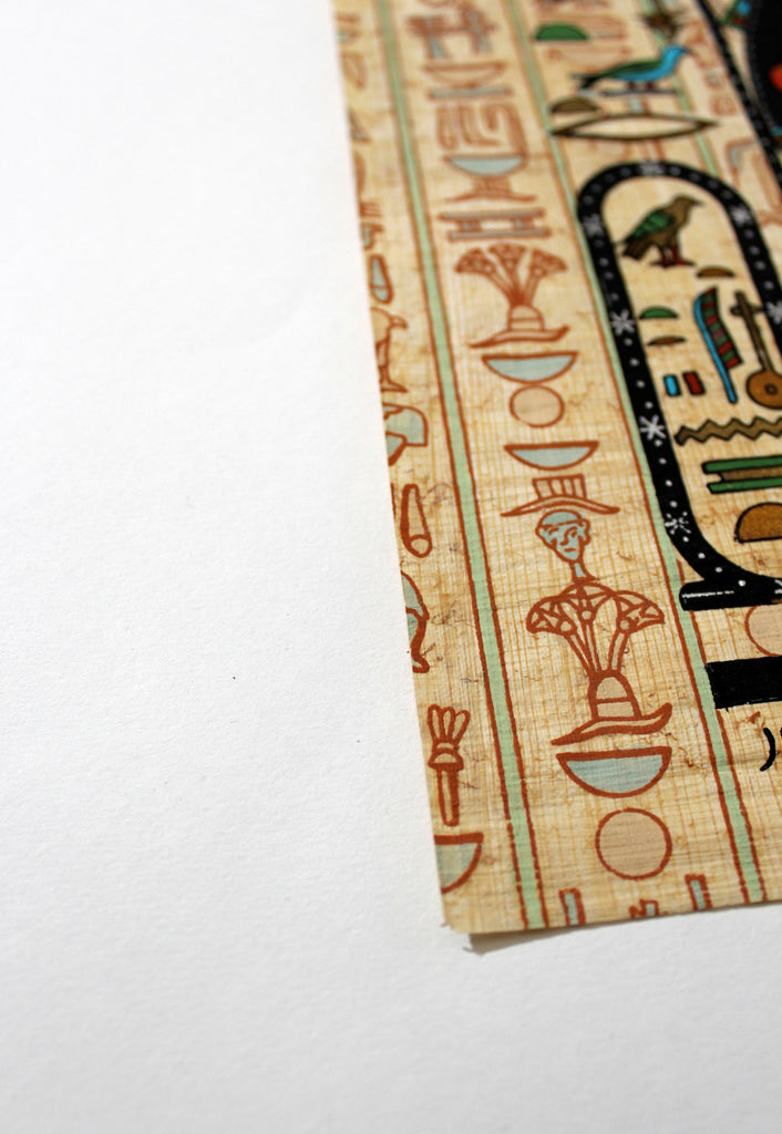 Maat and Isis | Ancient Egyptian Papyrus Painting Paper Arkan Gallery