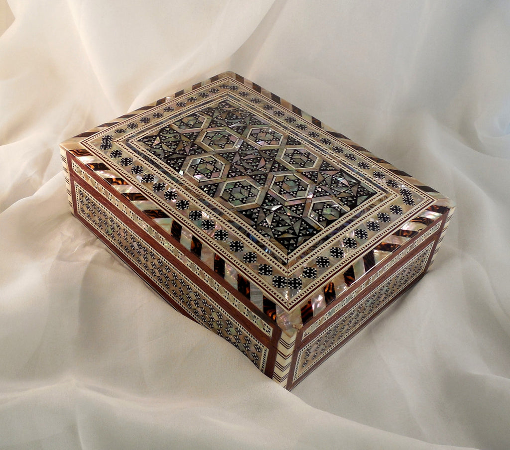 Majestic Nights | Handmade Egyptian Mother of Pearl Jewelry Box Secondary Arkan Gallery