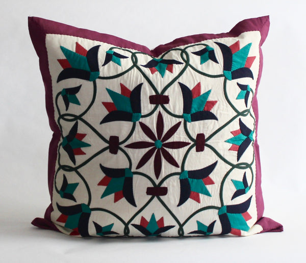 Enchanted Flower III | Handmade Pillow