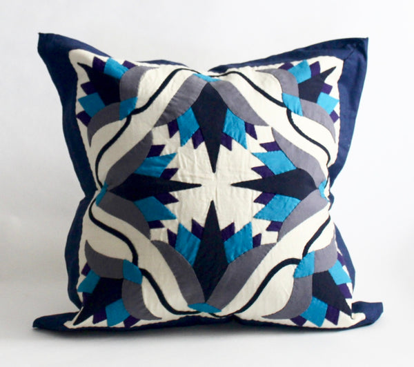 Blue Lotus | Handmade Pillow